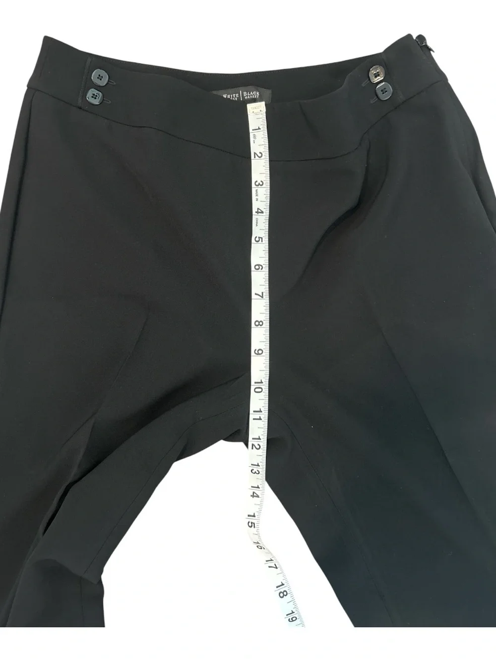 White House Black Market Women’s 8R Black Wide Leg Dress Pants Stretch Career